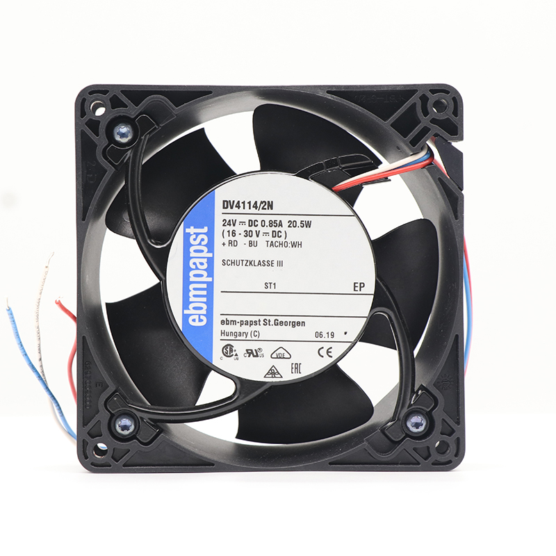 DV4114/2N | ebm-papst 24V 21W DC Diagonal Fan for Electronics Cooling