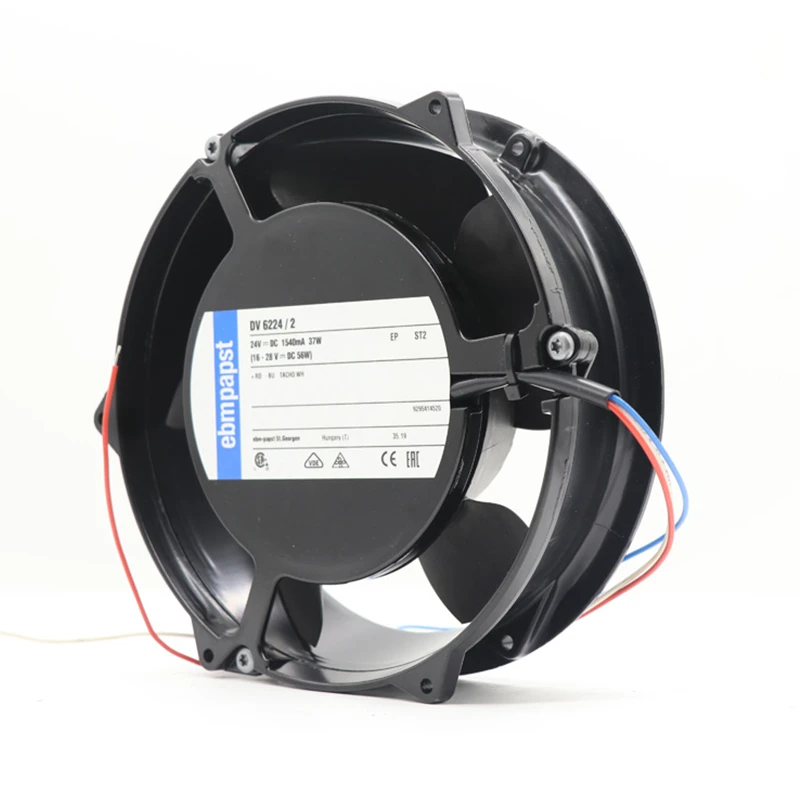 DV6224/2 | ebm-papst 24V 37W DC Diagonal Fan for Electronics Cooling