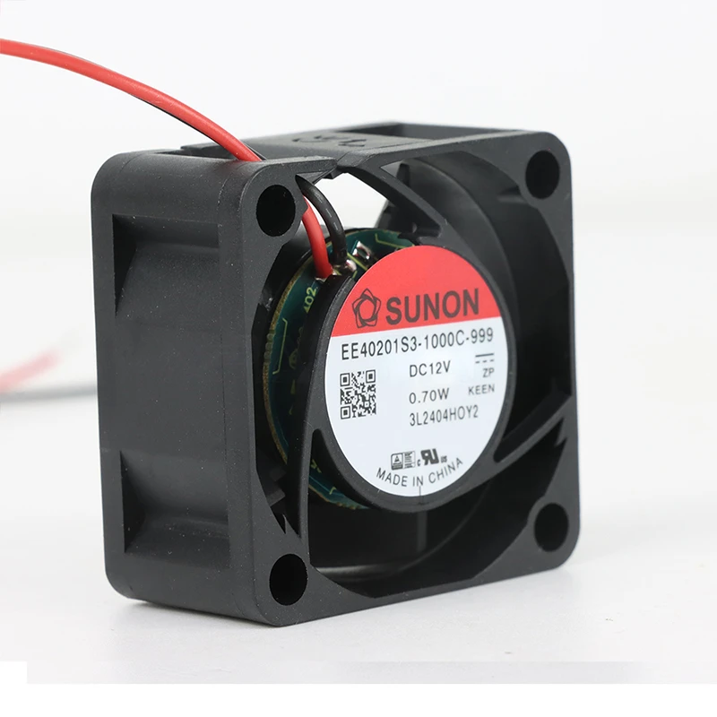 EE40201S3-1000U-999 | SUNON 12V 0.7W 40x40x20mm 6.3m3/h DC Axial Fan for Industrial Cooling