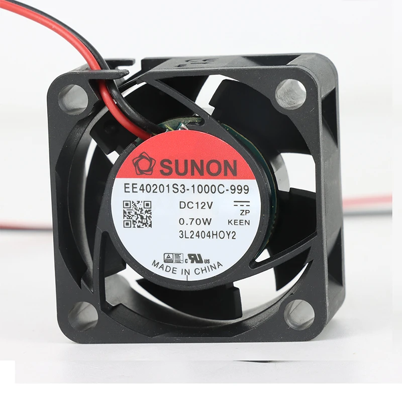 EE40201S3-1000U-999 | SUNON 12V 0.7W 40x40x20mm 6.3m3/h DC Axial Fan for Industrial Cooling