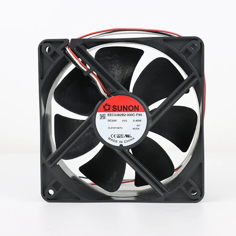EEC0382B2-000U-F99 | SUNON 24V 5.4W 120x120x38mm 197.2m3/h DC Axial Fan for Industrial Cooling
