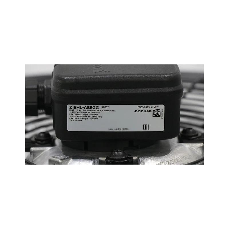 FN050-4EK.4I.V7P1 | ZIEHL-ABEGG 230V 1000W AC Axial Fan for Cooling & Ventilation Systems