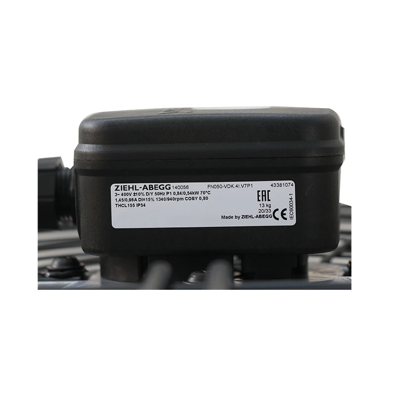 FN050-VDK.4I.V7P1 | ZIEHL-ABEGG 3~400V 840W AC Axial Fan for Cooling & Ventilation Systems