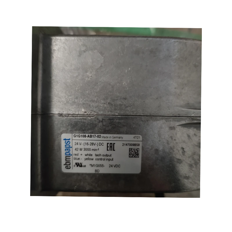 G1G108-AB17-02 | ebm-papst 24V 42W EC Centrifugal Blower for Cabinet Cooling