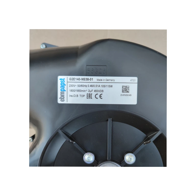 G2E140-NS38-01 | ebm-papst 230V 105W AC Centrifugal Blower for Emergency Vehicles