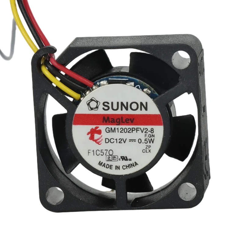 GM1202PFV2-8 F.GN | SUNON 12V 3W 25x25x10mm 5.1m3/h 10000rpm DC Axial Fan for Industrial Cooling