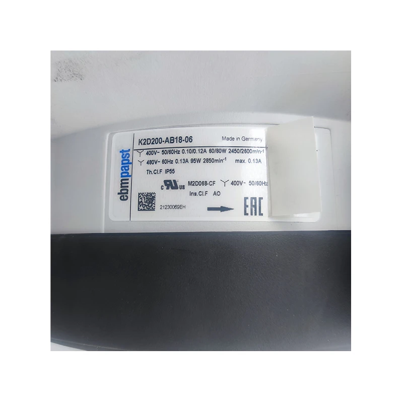 K2D200-AB18-06 | ebm-papst 400V 80W AC Centrifugal Fan for Air Handling Units