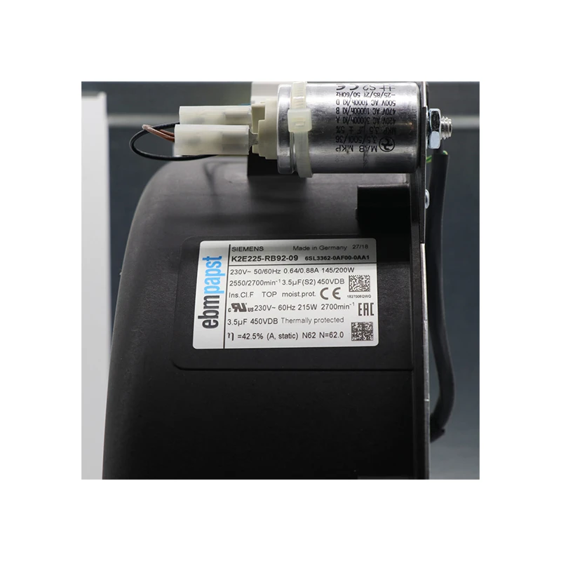 K2E225-RB92-09 | ebm-papst 230V 145W AC Centrifugal Fan for Inverter Cooling