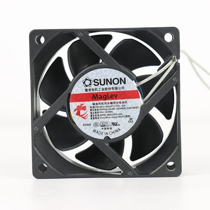 MA2072-HVL.GN | SUNON 220V 4.4W 70x70x25mm 29m3/h 3900rpm AC Axial Fan for HVAC & Ventilation