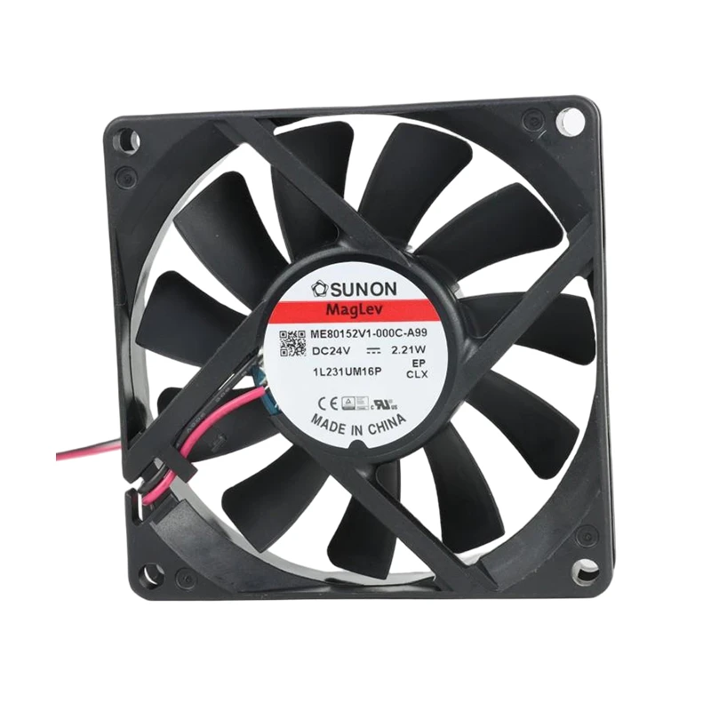 ME80152V1-000U-A99 | SUNON 24V 2.21W 80x80x15mm 37m3/h DC Axial Fan for Industrial Cooling