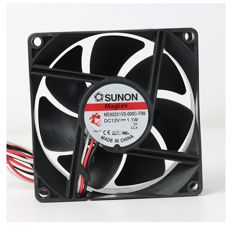 ME80251V3-000U-F99 | SUNON 12V 1.1W 80x80x25mm DC Axial Fan for Industrial Cooling