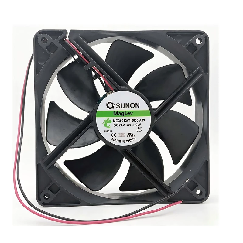 MEC0252V1-0000-A99 | SUNON 24V 5W 120x120x25mm 183.9m3/h DC Axial Fan for Industrial Cooling
