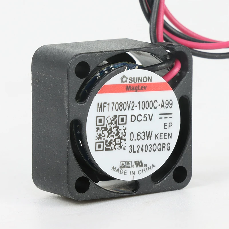 MF17080V2-1000U-A99 | SUNON 5V 0.63W 17x17x8mm 0.7m3/h DC Axial Fan for Telecommunications