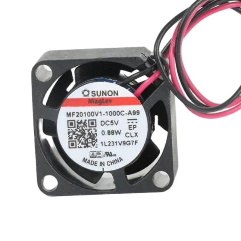 MF20100V1-1000U-A99 | SUNON 5V 0.88W 20x20x10mm 1.9m3/h DC Axial Fan for Telecommunications
