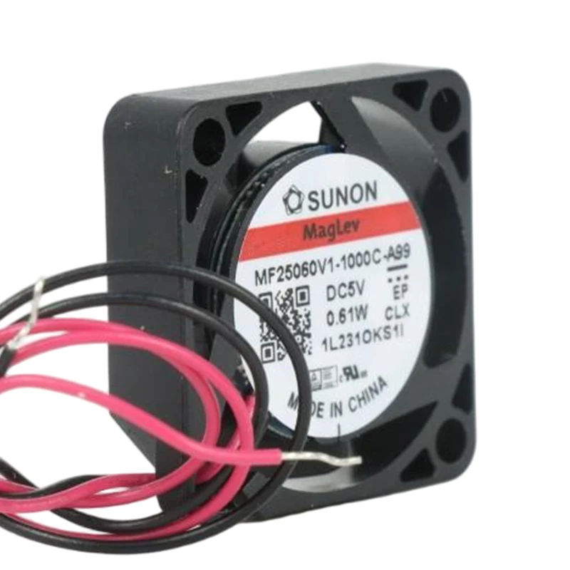 MF25060V1-10000-A99 | SUNON 5V 0.58W 25x25x6mm 5.1m3/h DC Axial Fan for Telecommunications