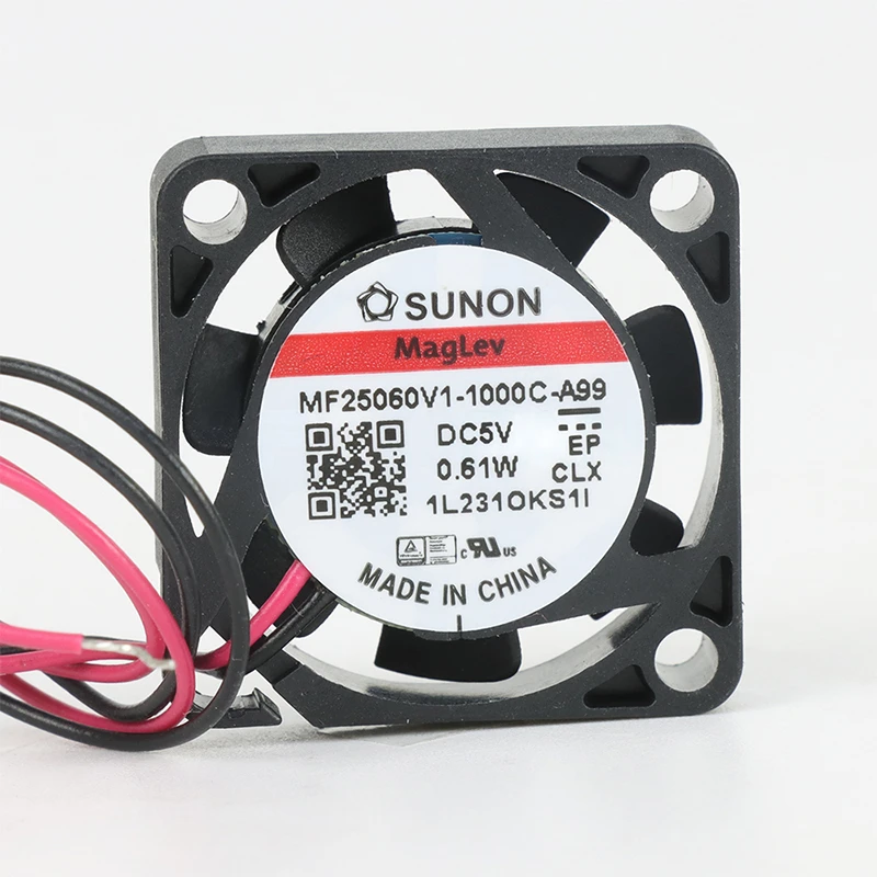 MF25060V1-1000U-A99 | SUNON 5V 0.61W 25x25x6mm 3m3/h DC Axial Fan for Telecommunications