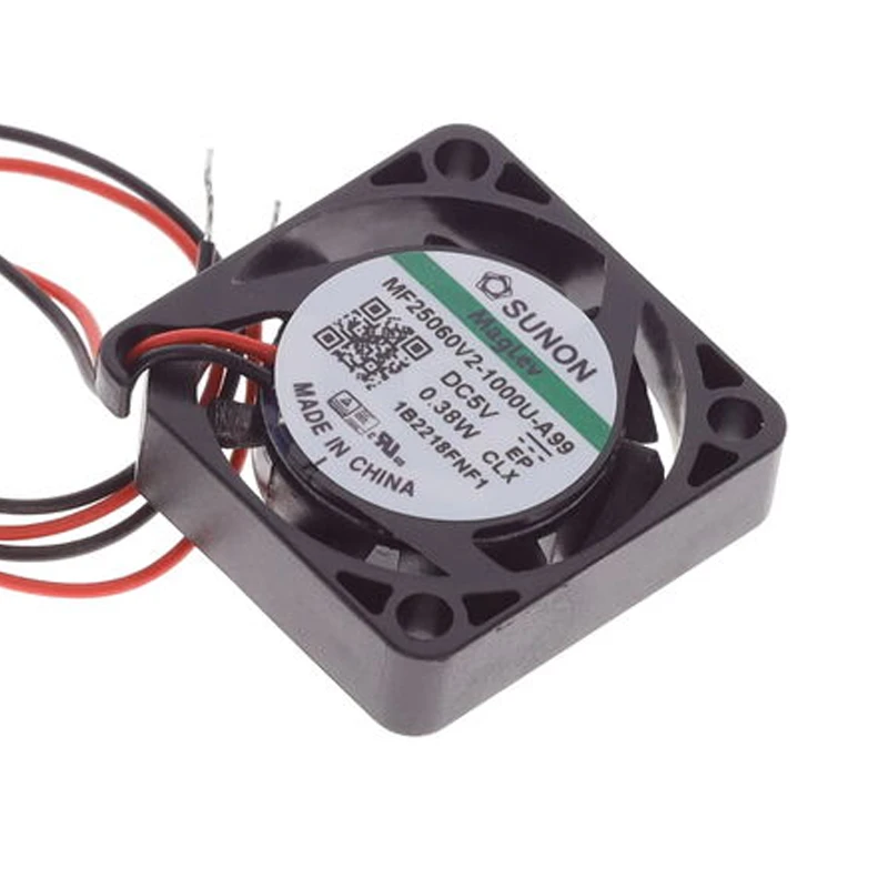 MF25060V2-1000U-A99 | SUNON 5V 0.38W 25x25x6.5mm 3.7m3/h DC Axial Fan for Telecommunications