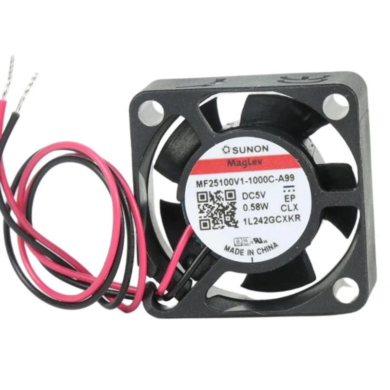 MF25100V1-1000U-A99 | SUNON 5V 0.58W 25x25x10mm 3.5m3/h DC Axial Fan for Telecommunications