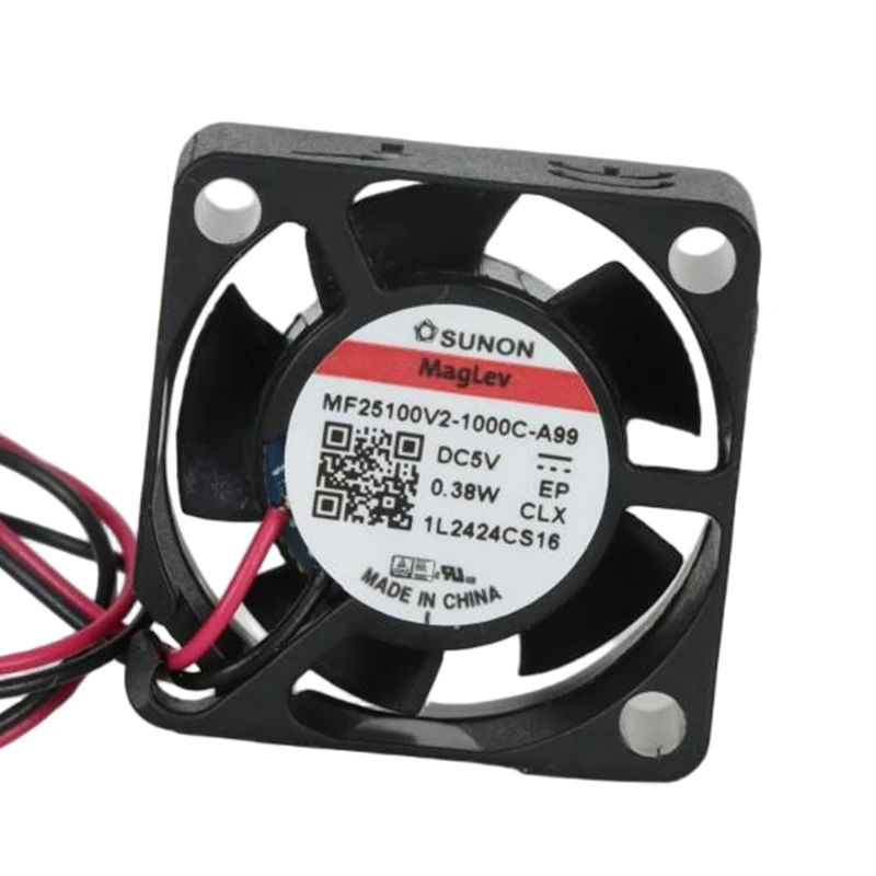 MF25100V2-1000U-A99 | SUNON 5V 0.38W 25x25x10mm 5.1m3/h DC Axial Fan for Telecommunications