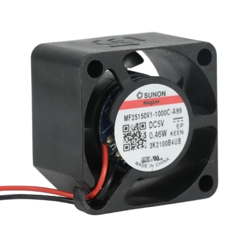 MF25150V1-1000U-A99 | SUNON 5V 0.43W 25x25x15mm 5.27m3/h DC Axial Fan for Telecommunications