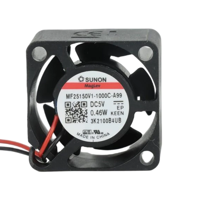 MF25150V1-1000U-A99 | SUNON 5V 0.43W 25x25x15mm 5.27m3/h DC Axial Fan for Telecommunications