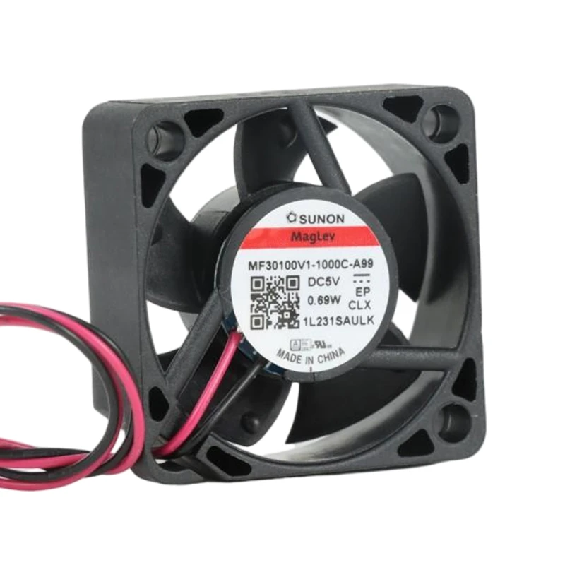 MF30100V1-1000U-A99 | SUNON 5V 0.69W 30x30x10mm 5.5m3/h DC Axial Fan for Telecommunications