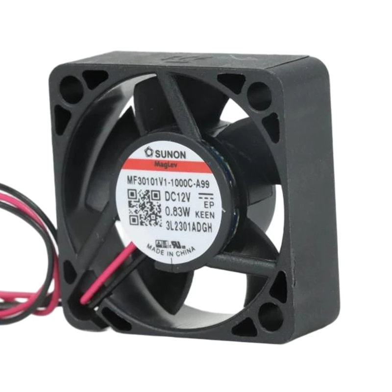 MF30101V1-1000U-A99 | SUNON 12V 0.83W 30x30x10mm 5.5m3/h 11500rpm DC Axial Fan for New Energy