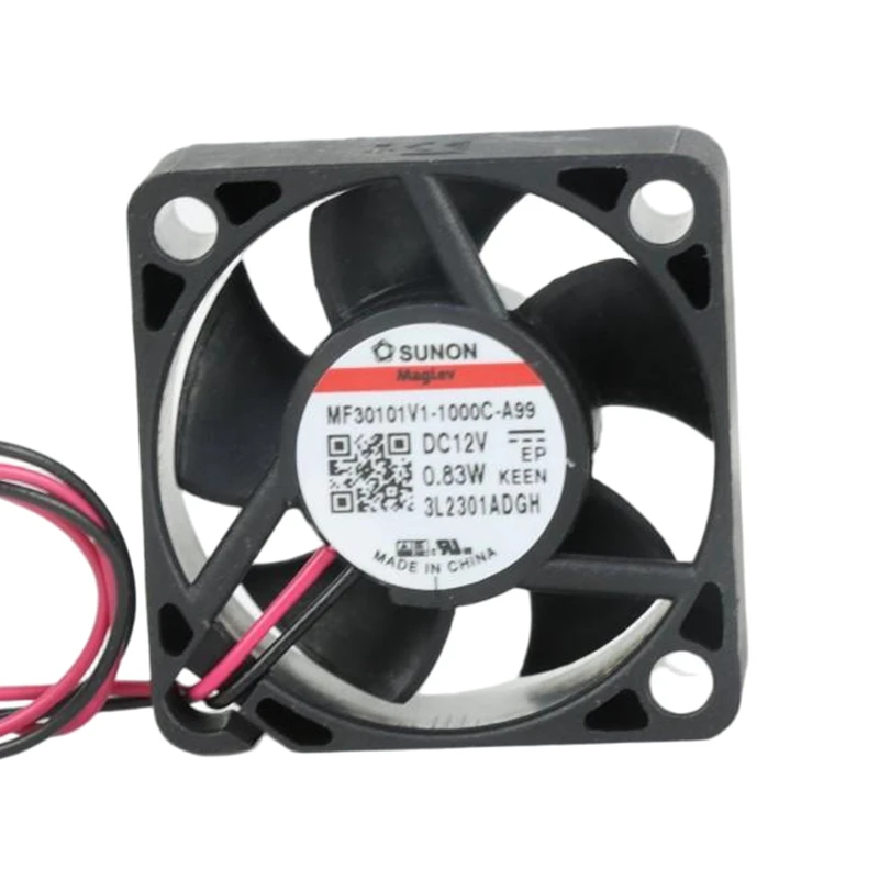 MF30101V1-1000U-A99 | SUNON 12V 0.83W 30x30x10mm 5.5m3/h 11500rpm DC Axial Fan for New Energy