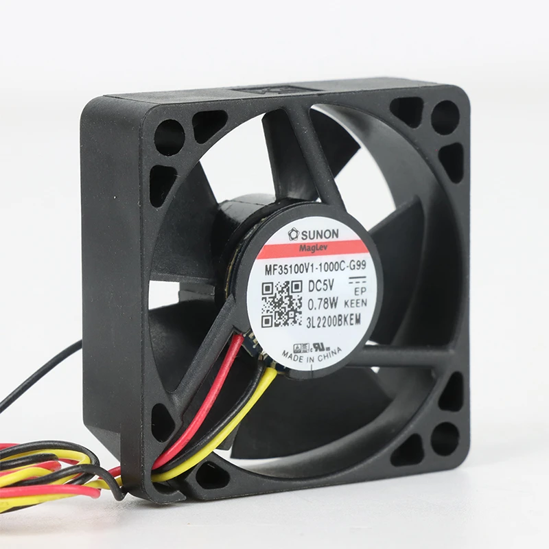 MF35100V1-1000U-G99 | SUNON 5V 0.78W 35x35x10mm 12.24m3/h DC Axial Fan for Telecommunications