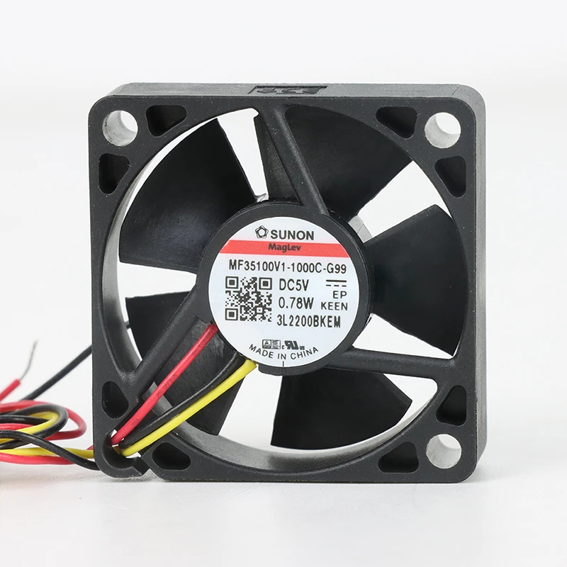 MF35100V1-1000U-G99 | SUNON 5V 0.78W 35x35x10mm 12.24m3/h DC Axial Fan for Telecommunications