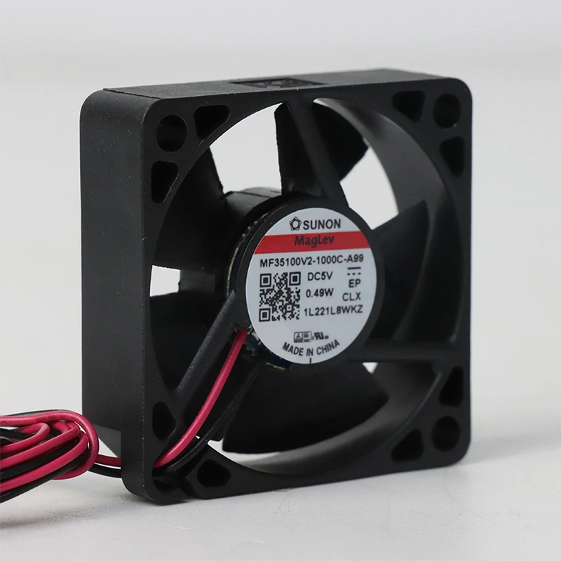MF35100V2-1000U-A99 | SUNON 5V 0.49W 35x35x10mm 6.5m3/h DC Axial Fan for Telecommunications