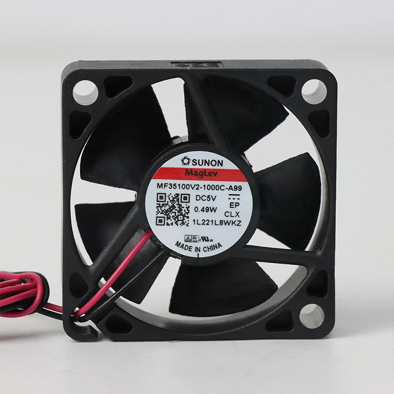 MF35100V2-1000U-A99 | SUNON 5V 0.49W 35x35x10mm 6.5m3/h DC Axial Fan for Telecommunications