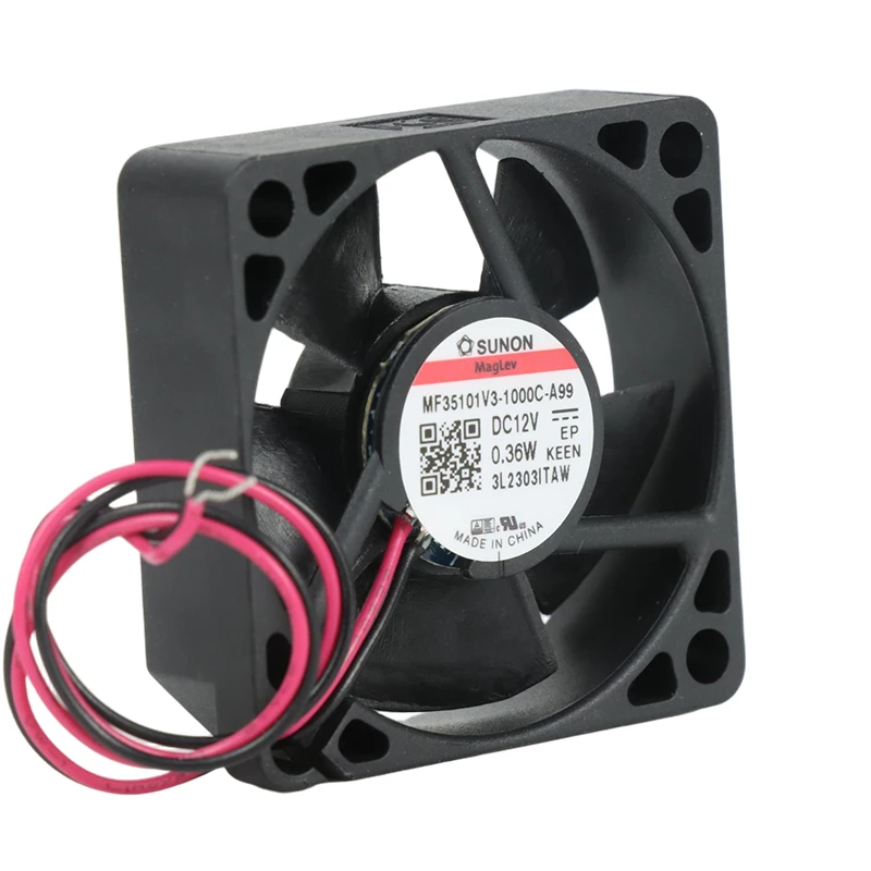 MF35101V3-1000U-A99 | SUNON 12V 0.36W 35x35x10mm 6.12m3/h DC Axial Fan for Telecommunications