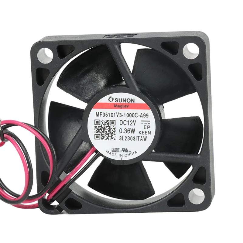 MF35101V3-1000U-A99 | SUNON 12V 0.36W 35x35x10mm 6.12m3/h DC Axial Fan for Telecommunications