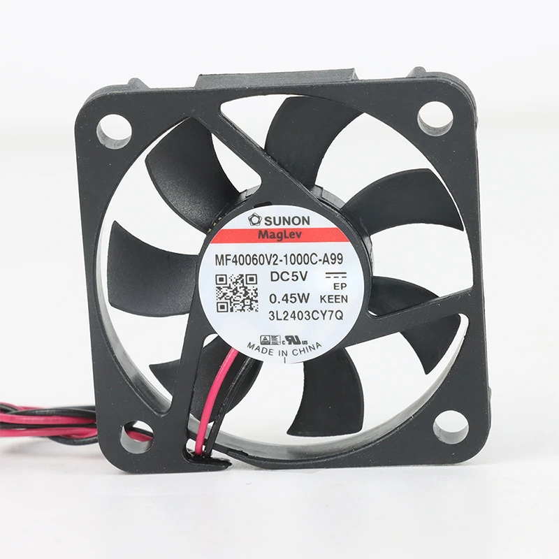 MF40060V2-1000U-A99 | SUNON 5V 0.45W 40x40x6mm 5.5m3/h DC Axial Fan for Telecommunications