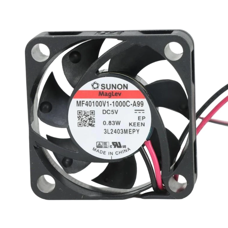 MF40100V1-1000U-A99 | SUNON 5V 0.83W 40x40x10mm 8m3/h DC Axial Fan for Telecommunications