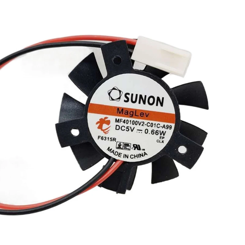 MF40100V2-C01C-A99 | SUNON 5V 0.47W 40x40x10mm 11.9m3/h DC Axial Fan for Telecommunications