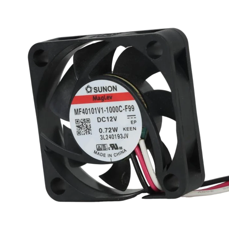 MF40101V1-1000U-F99 | SUNON 12V 0.72W 40x40x10mm 13.6m3/h DC Axial Fan for Telecommunications