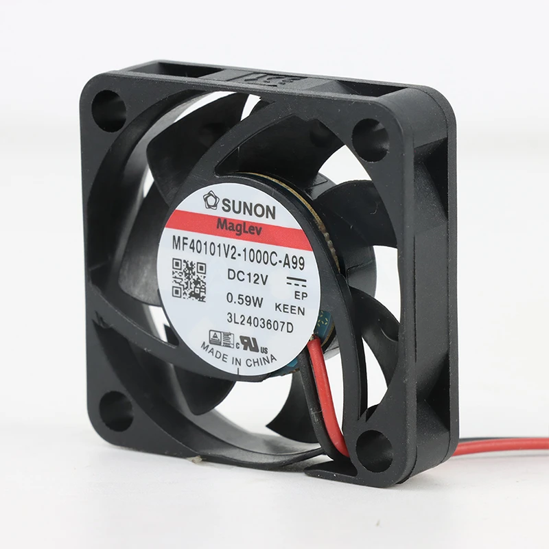 MF40101V2-1000U-A99 | SUNON 12V 0.59W 40x40x10mm 7m3/h DC Axial Fan for Telecommunications