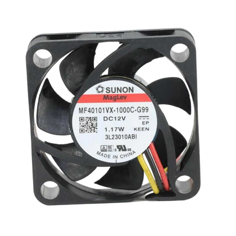 MF40101VX-1000U-G99 | SUNON 12V 1.17W 40x40x10mm 16.83m3/h DC Axial Fan for Telecommunications