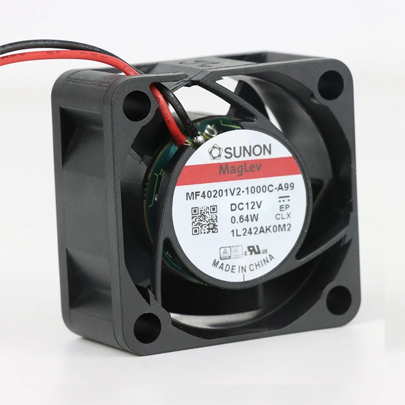 MF40201V2-1000U-A99 | SUNON 12V 0.64W 40x40x20mm 7.7m3/h DC Axial Fan for Telecommunications