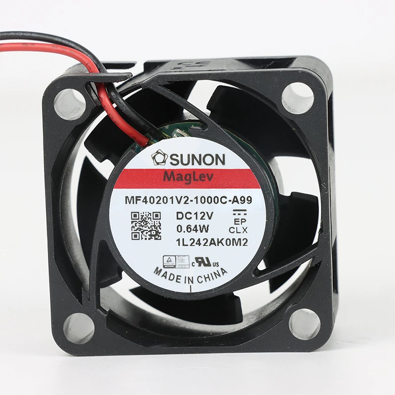 MF40201V2-1000U-A99 | SUNON 12V 0.64W 40x40x20mm 7.7m3/h DC Axial Fan for Telecommunications