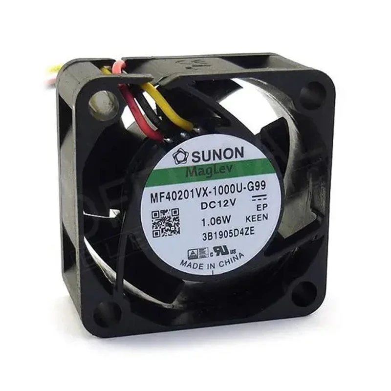 MF40201VX-1000U-G99 | SUNON 12V 0.96W 40x40x20mm 18.3m3/h DC Axial Fan for Telecommunications