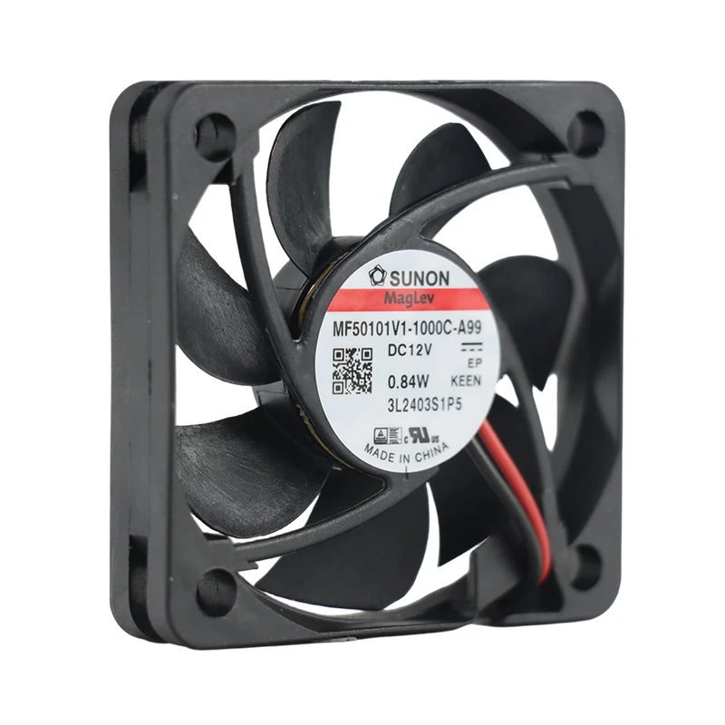 MF50101V1-1000U-A99 | SUNON 12V 0.84W 50x50x10mm 13.8m3/h 5800rpm DC Axial Fan for New Energy