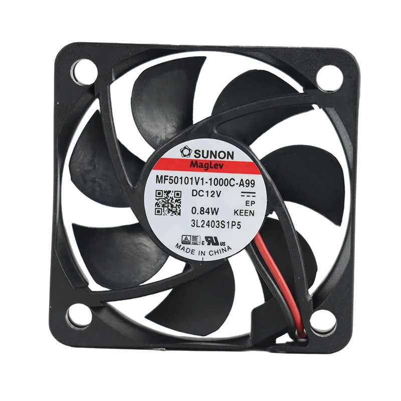 MF50101V1-1000U-A99 | SUNON 12V 0.84W 50x50x10mm 13.8m3/h 5800rpm DC Axial Fan for New Energy