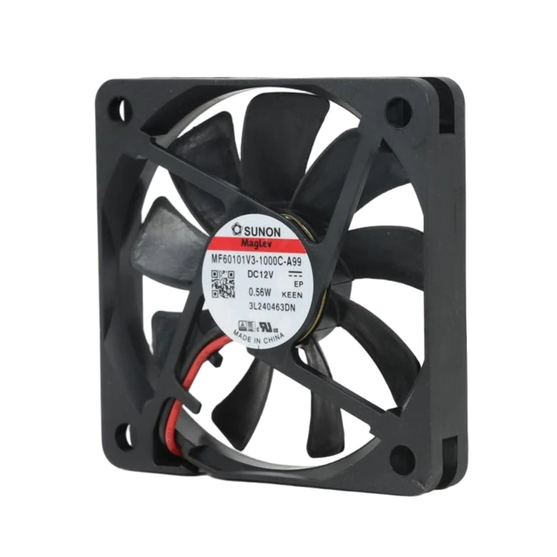 MF60101V3-1000U-A99 | SUNON 12V 0.56W 60x60x10mm 20.74m3/h DC Axial Fan for Telecommunications