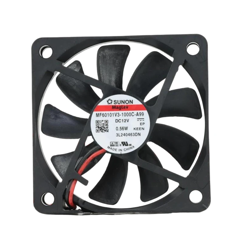 MF60101V3-1000U-A99 | SUNON 12V 0.56W 60x60x10mm 20.74m3/h DC Axial Fan for Telecommunications