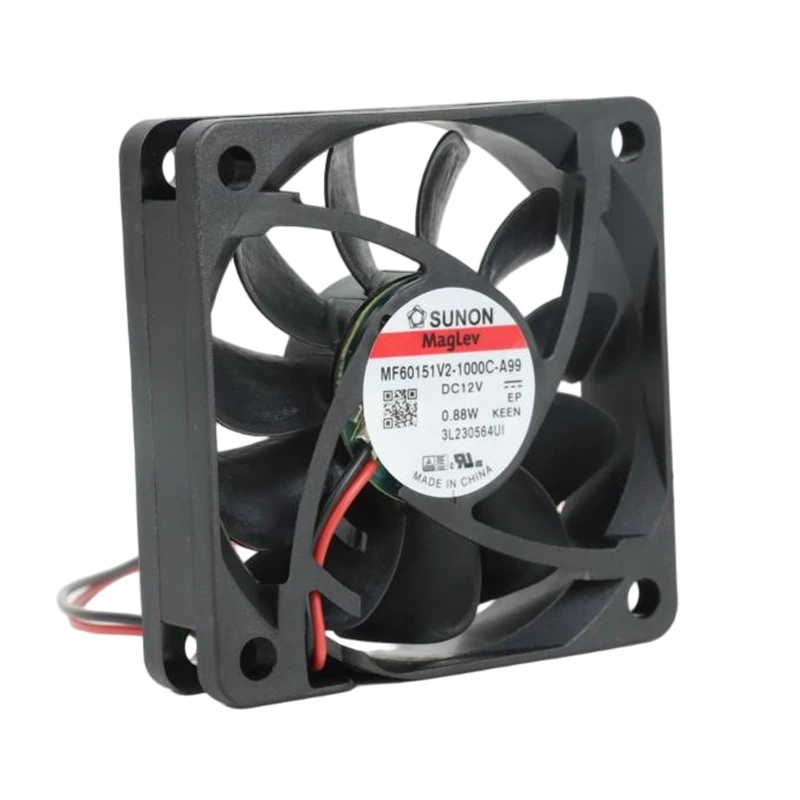 MF60151V2-1000U-A99 | SUNON 12V 0.88W 60x60x15mm 22.8m3/h DC Axial Fan for Telecommunications