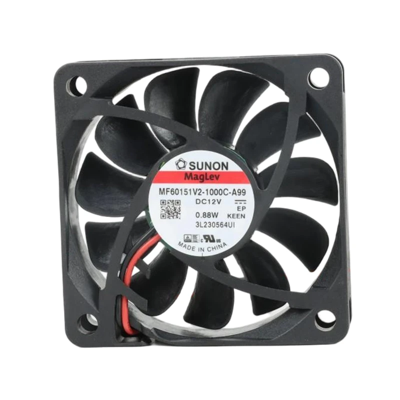 MF60151V2-1000U-A99 | SUNON 12V 0.88W 60x60x15mm 22.8m3/h DC Axial Fan for Telecommunications