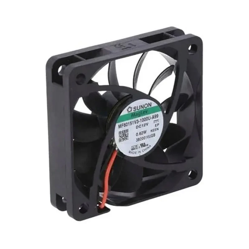 MF60151V3-1000U-A99 | SUNON 12V 0.58W 60x60x15mm 29.9m3/h DC Axial Fan for Telecommunications